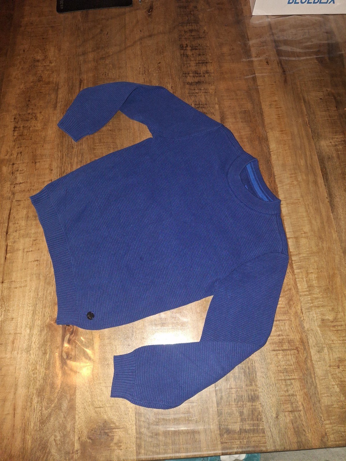 Trui "We" naat 122/128, Ophalen of Verzenden, Gebruikt, Jongen, Trui of Vest