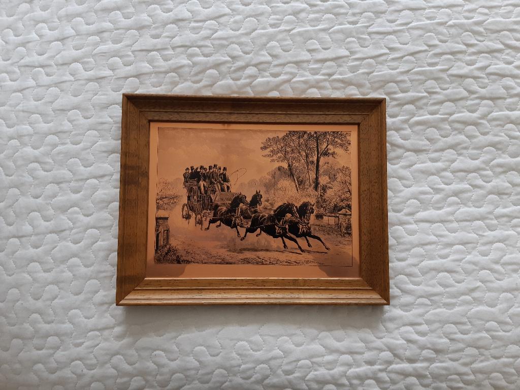 vintage kopergravure, Antiek en Kunst, Kunst | Etsen en Gravures, Ophalen