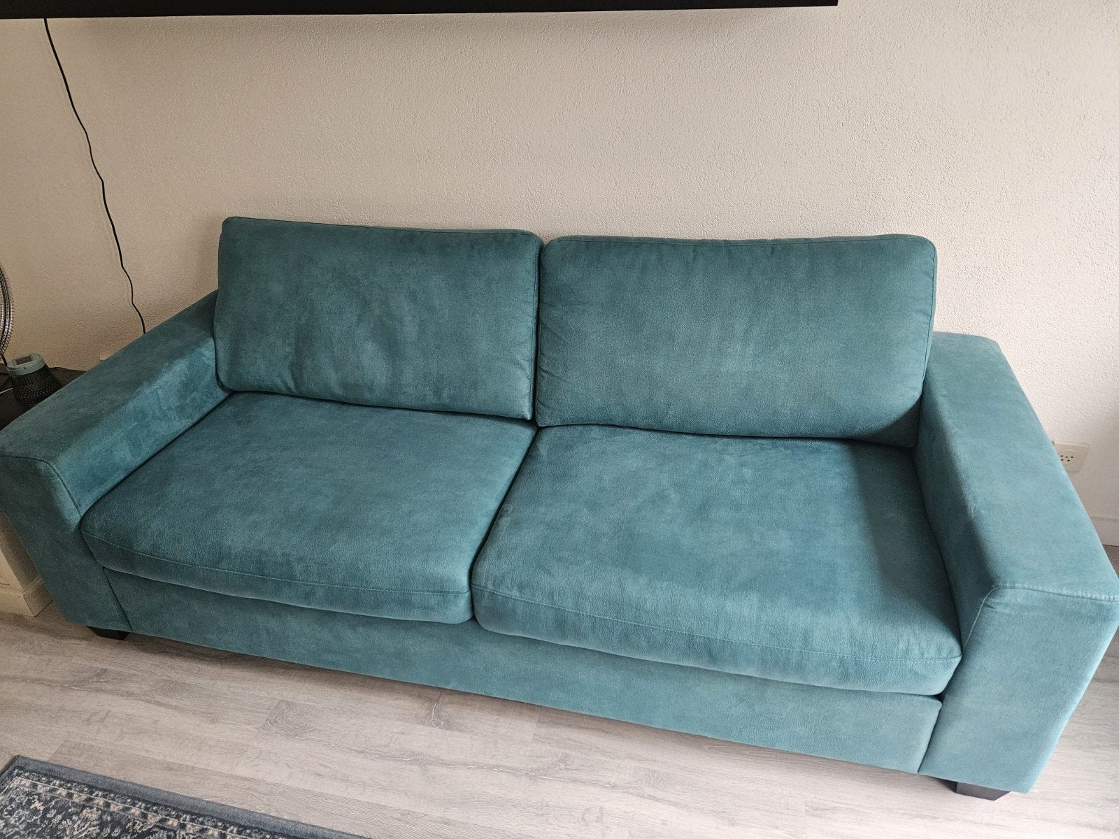 2 zitsbank kleur Petrol mooi!!, Ophalen, 150 tot 200 cm, Tweepersoons, 75 tot 100 cm