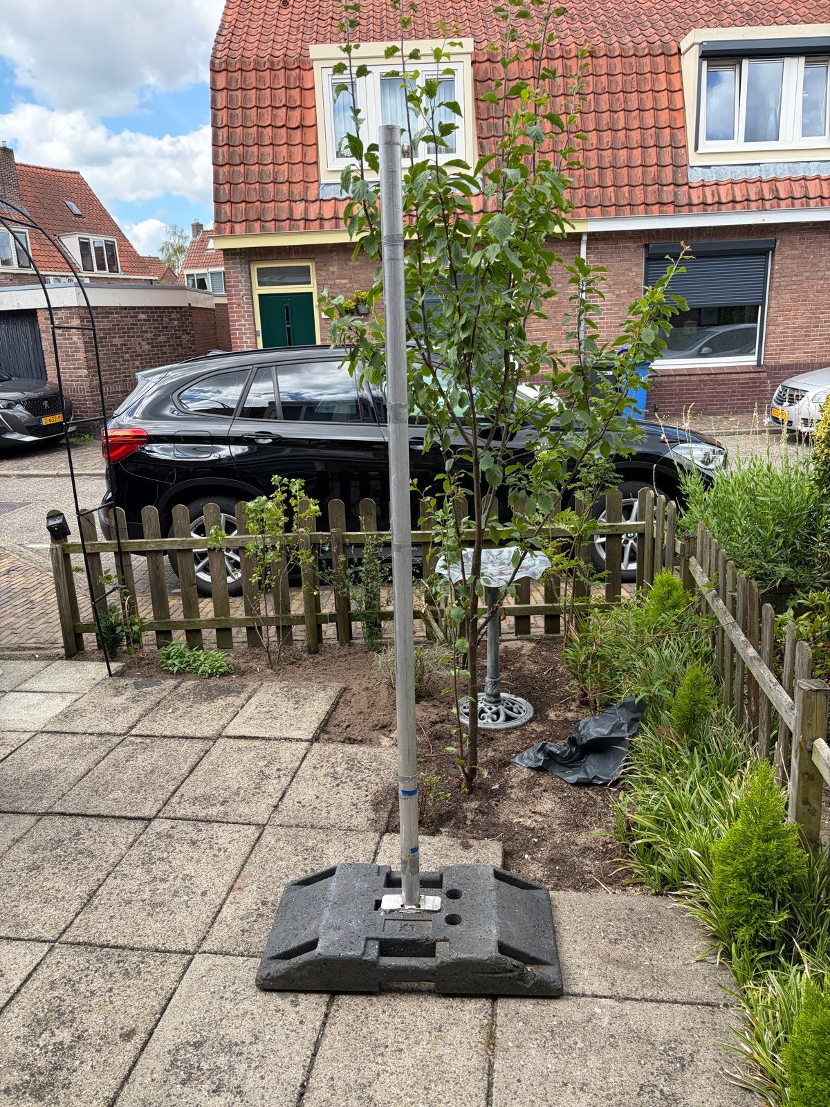 Antennemast 2 meter met voet, Ophalen, Zo goed als nieuw, Mast
