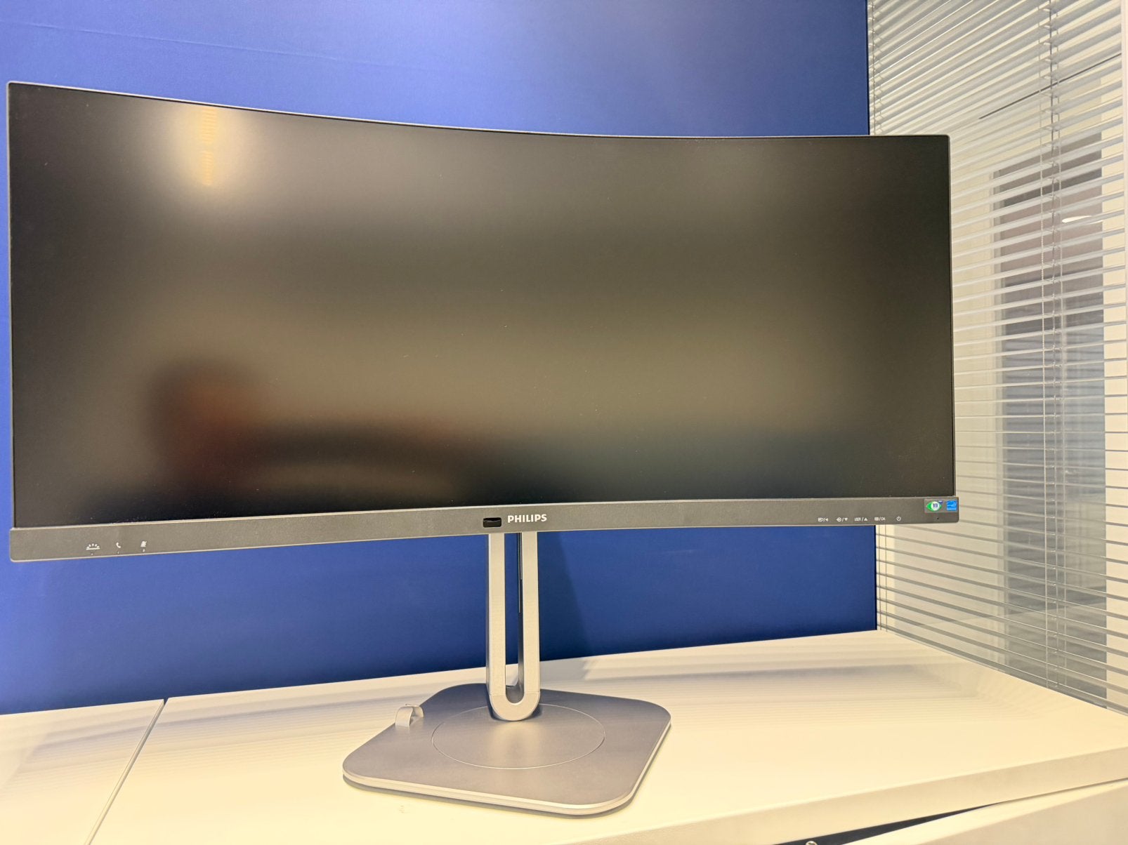 Philips 6000 Series 34B2U6603CH, Ophalen, IPS, Curved, Zo goed als nieuw