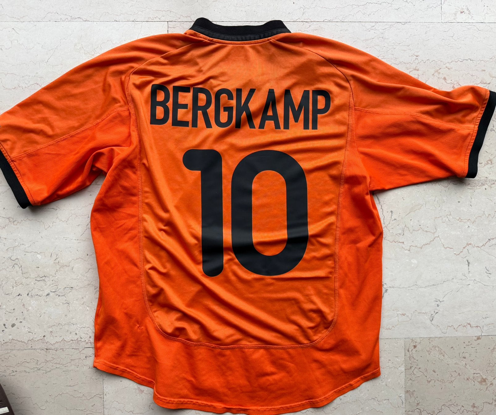 Vintage Nederlands Elftal Shirt 2000 - Bergkamp # 10, Sport en Fitness, Voetbal, Maat L, Ophalen of Verzenden, Gebruikt, Shirt