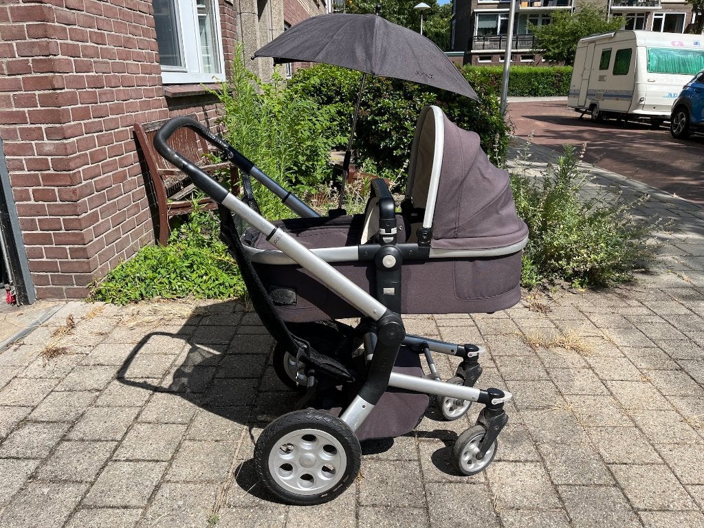 Joolz Day kinderwagen / buggy + voetenzak en regenhoes, Gebruikt, Verstelbare duwstang, Combiwagen, Ophalen