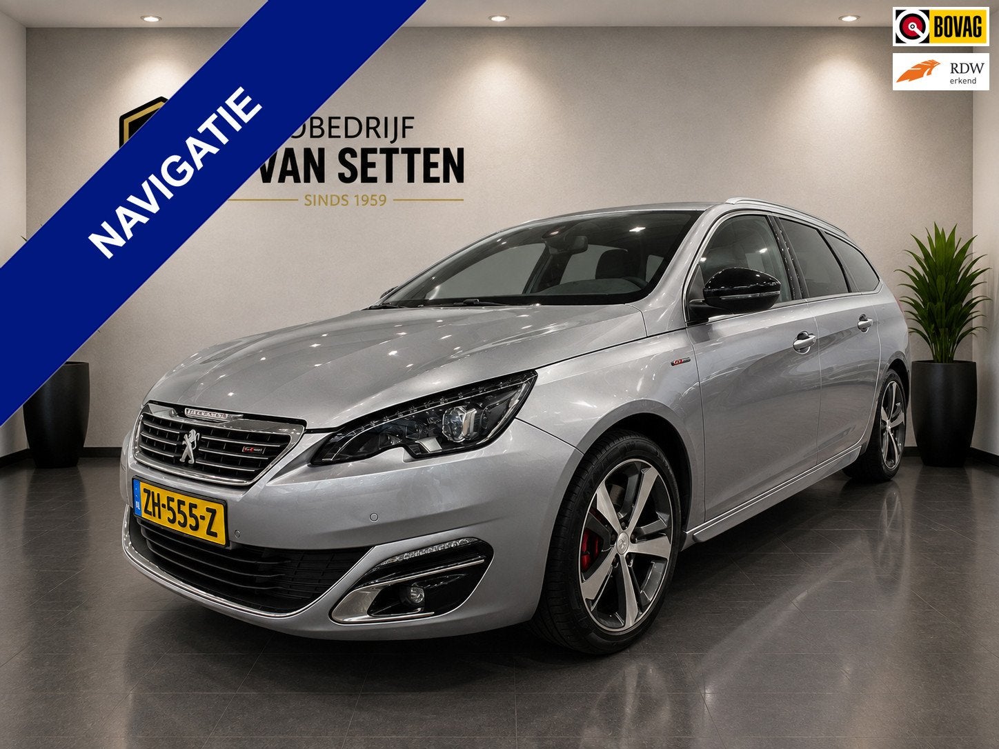 Peugeot 308 SW 1.2 PureTech GT-line Navi/Cruise/PDC, Auto's, Peugeot, Gebruikt, 1199 cc, 1165 kg, Parkeersensor