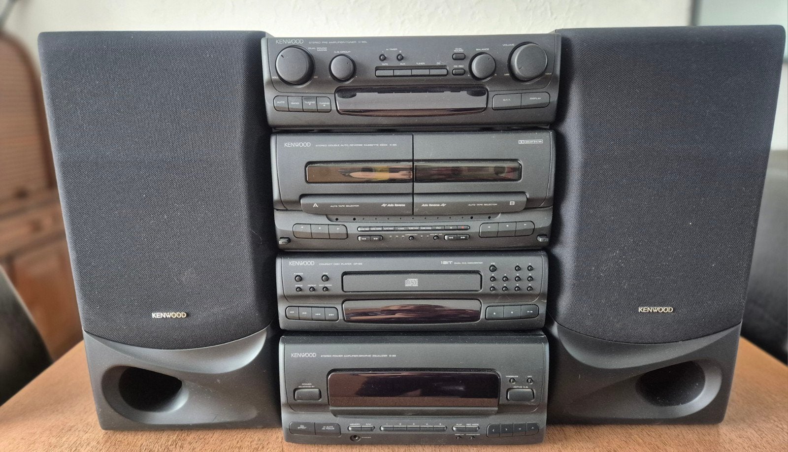 Vintage Kenwood stereo-installatie – complete set, Overige merken, Cassettedeck, Zo goed als nieuw, Losse componenten