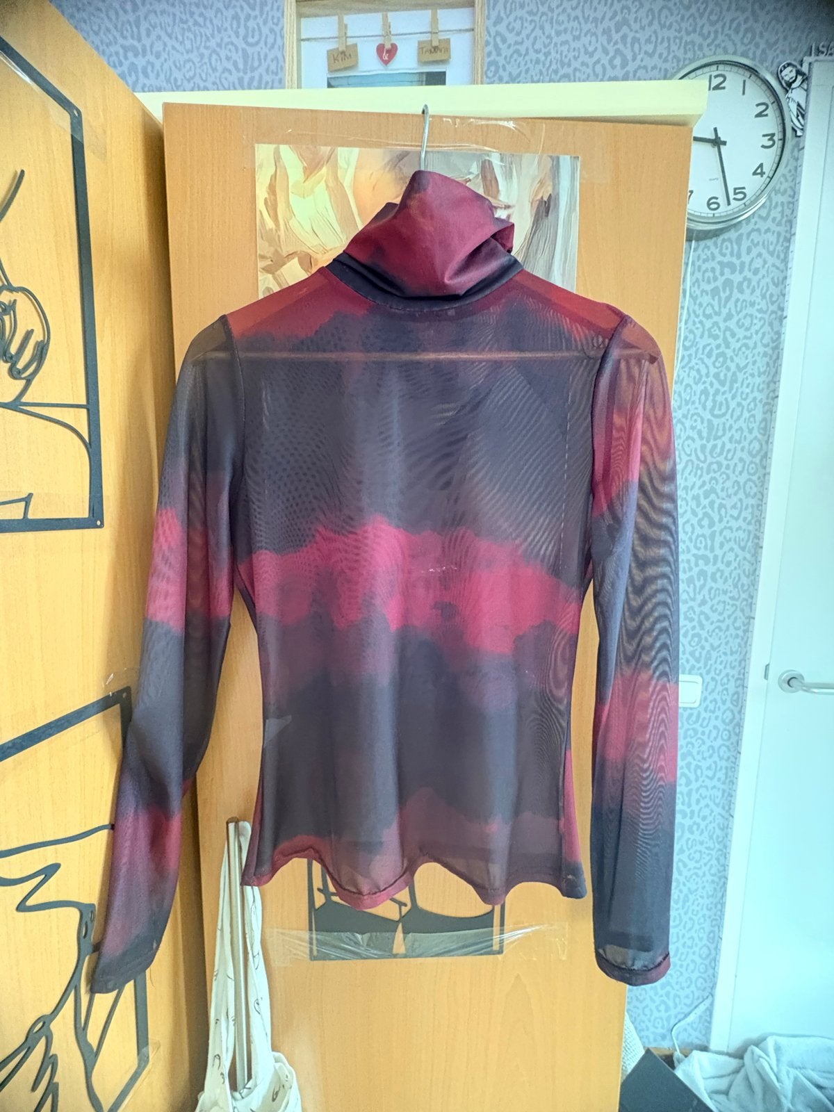 Transparante coltrui met lange mouwen in maat M, Maat 38/40 (M), Verzenden, Zo goed als nieuw, Lange mouw