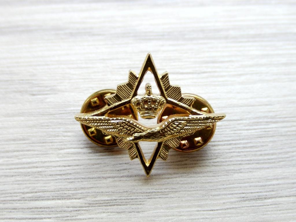 Brevetembleem Luchtmacht Hogere Stafbekwaamheid klein model, Verzenden, Luchtmacht, Nederland, Embleem of Badge