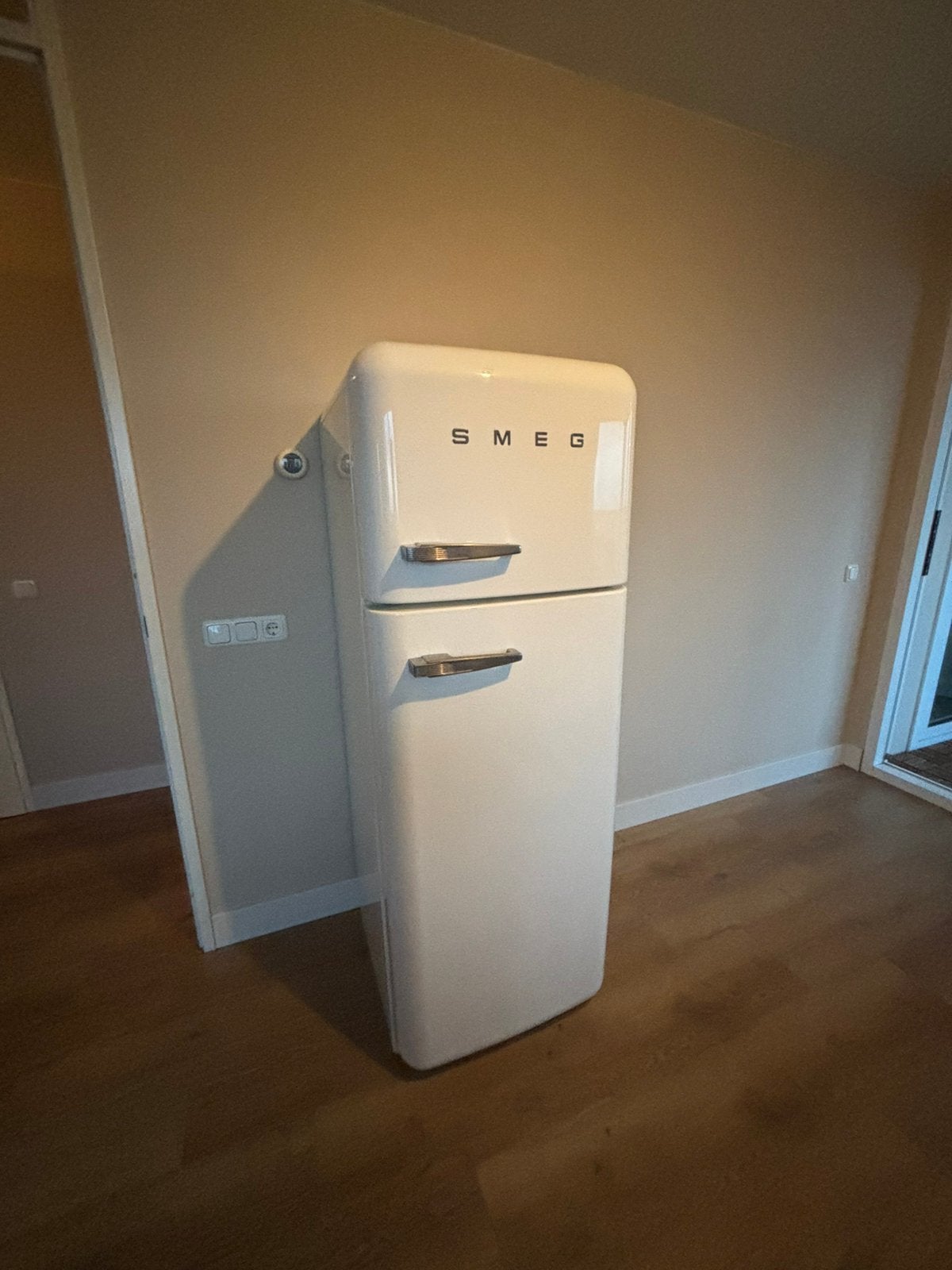 Smeg koelkast crème, Ophalen, 200 liter of meer, 60 cm of meer, 160 cm of meer