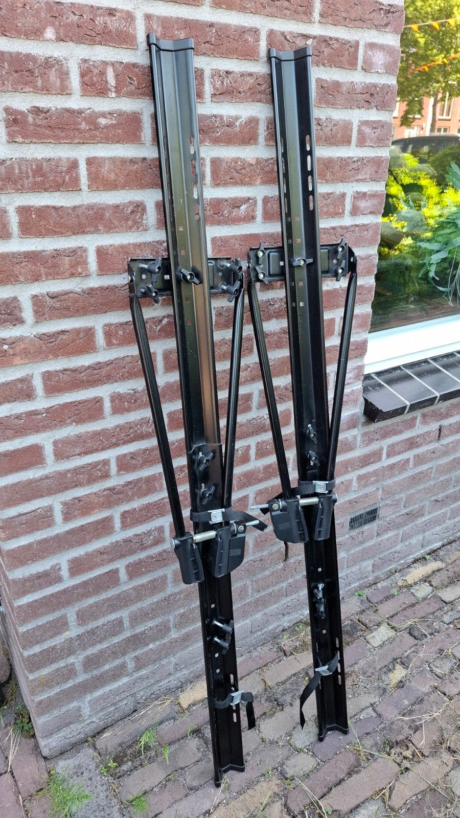 Leuke set dakfietsdragers, Ophalen, 2 fietsen, Zo goed als nieuw, Dakdrager
