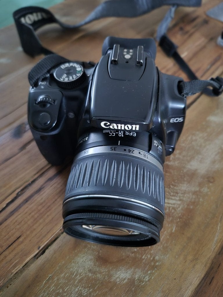 Canon EOS 400D Spiegelreflexcamera met 8GB CompactFlash, Audio, Tv en Foto, Fotocamera's Digitaal, Gebruikt, Spiegelreflex, Canon
