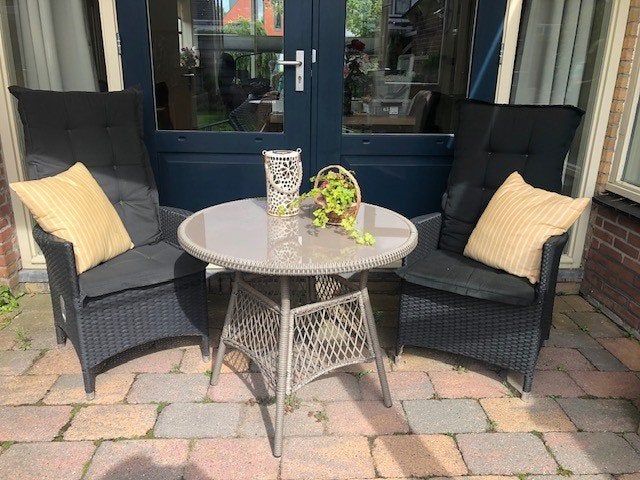 Tuinset, Gebruikt, Wicker, Tuinset, Ophalen