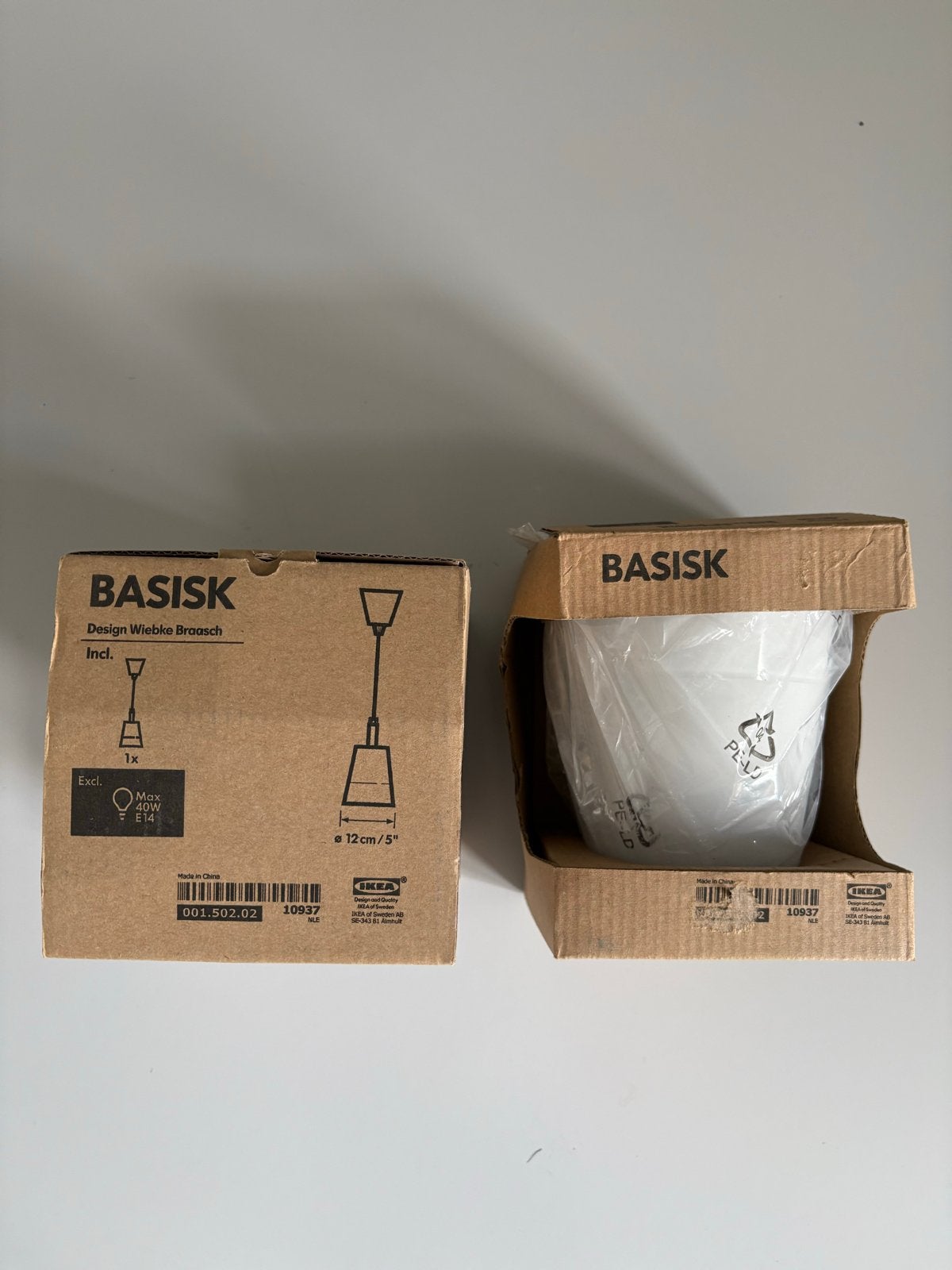 2x IKEA Basisk Lampen - Nieuw in verpakking, Verzenden, Nieuw, Metaal, E14 (klein)