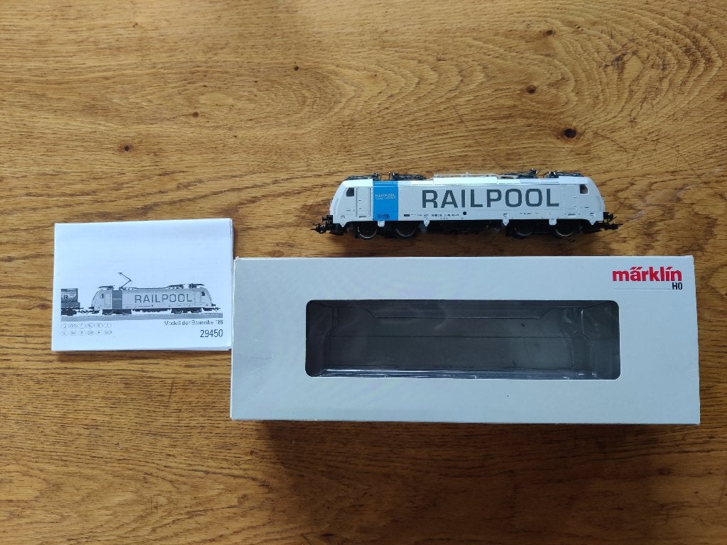 Märklin br 186 Railpool digitaal, Wisselstroom, Locomotief, Ophalen of Verzenden, Zo goed als nieuw