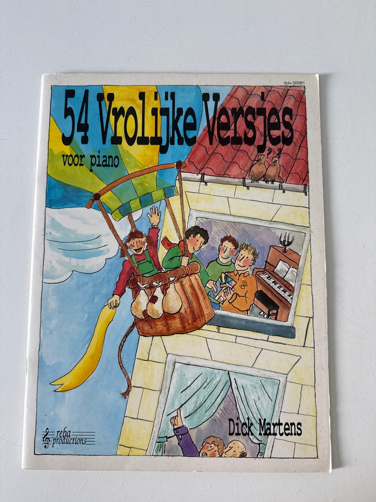 54 Vrolijke Versjes voor Piano - Dick Martens, Gebruikt, Ophalen of Verzenden, Thema, Piano