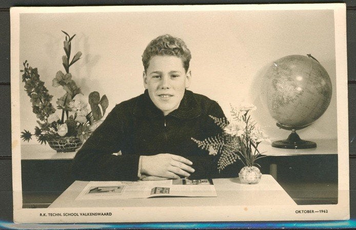 Schoolfoto Techn.School Valkenswaard Foto/Ansichtkaart a-16a, 1960 tot 1980, Foto, Ophalen of Verzenden, Zo goed als nieuw