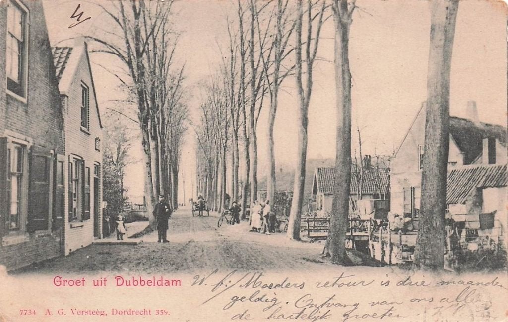 702-206-001 Groet Uit Dubbeldam Dordrecht, Verzenden, Voor 1920, Zuid-Holland