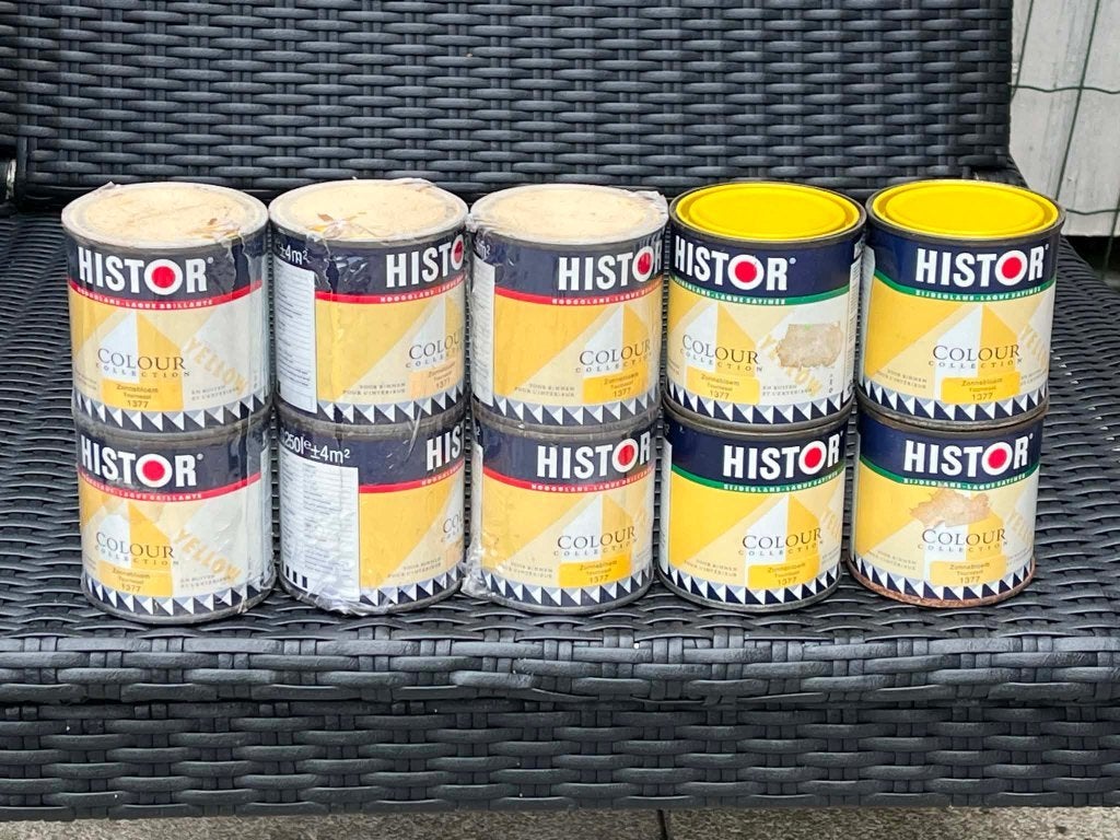 10 x Histor colour collection 1377 Zonebloem Tournesol, Geel, Nieuw, Ophalen of Verzenden, Verf
