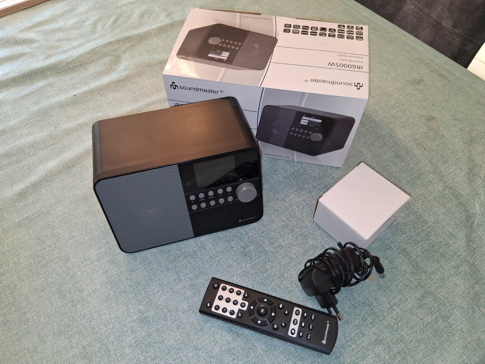 Radio Wekkerradio Soundmaster IR6000SW zwart, Ophalen of Verzenden, Zo goed als nieuw