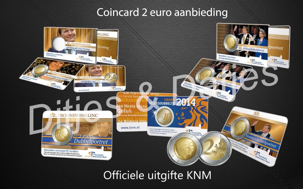 Coincard aanbieding 5 coincards voor slechts 38,50 euro, Ophalen of Verzenden, Nederland, Munten