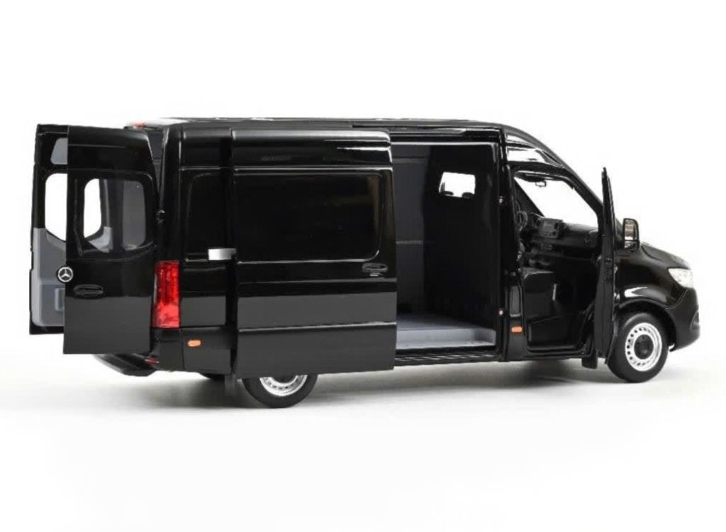 Mercedes Benz Sprinter 2018 Zwart schaal 1/18 NOREV 183041, Hobby en Vrije tijd, Modelauto's | 1:18, Verzenden, Nieuw, Auto, Norev