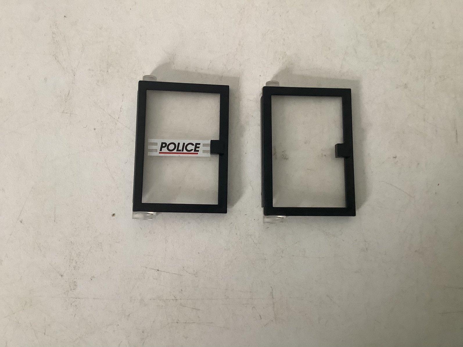 Lego deur 1x4x5 met glas zwart, Ophalen of Verzenden, Gebruikt, Losse stenen, Lego