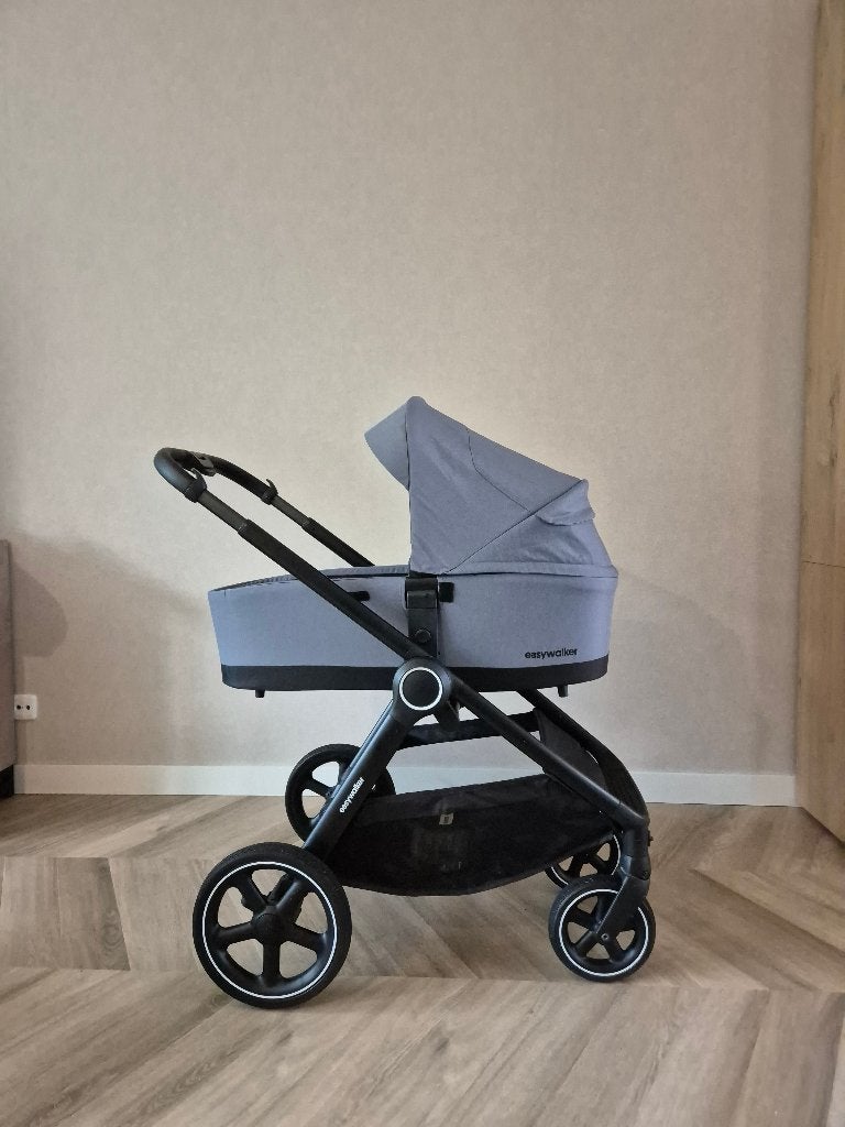 Kinderwagen Easywalker Rudey Blauw, Zo goed als nieuw, Combiwagen, Verstelbare duwstang, Ophalen
