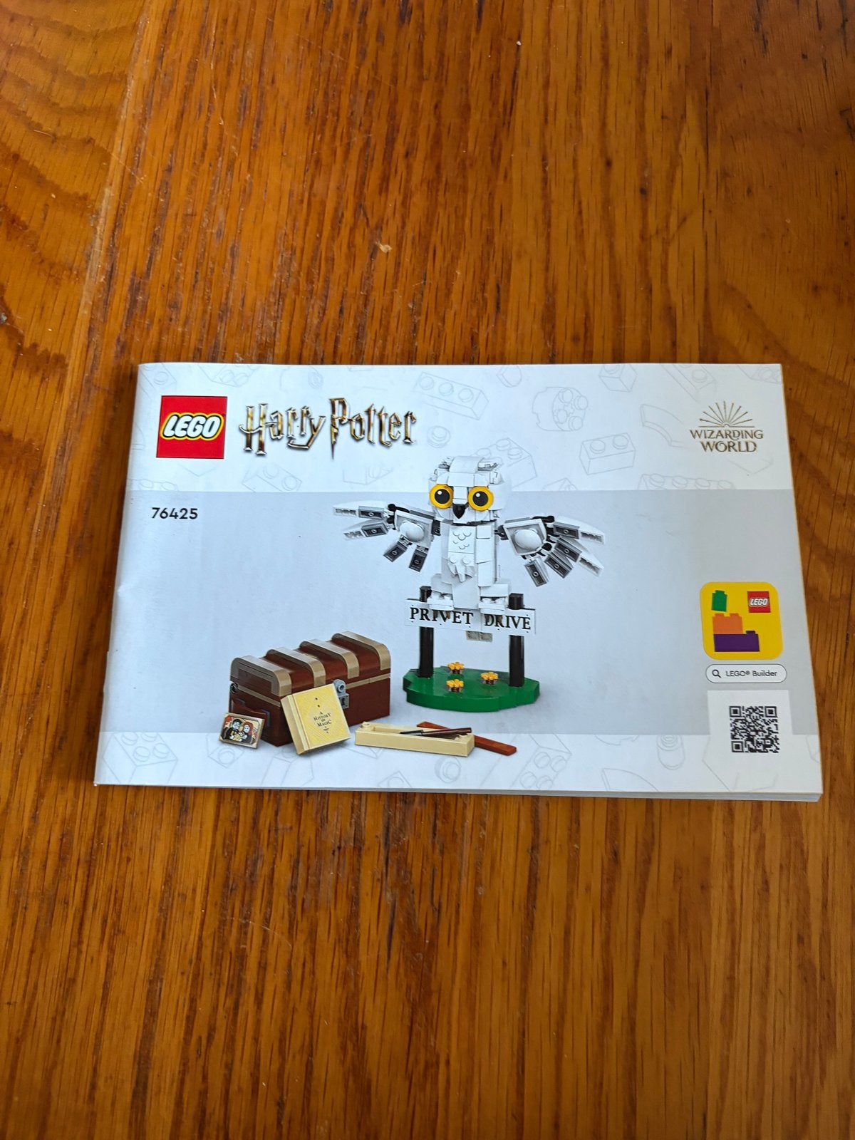 Lego Harry Potter Hedwig en Koffer (76425), Kinderen en Baby's, Lego, Harry Potter, Ophalen of Verzenden, Zo goed als nieuw