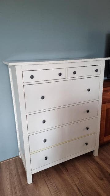 IKEA Hemnes Ladenkast met 6 laden - Wit, 5 laden of meer, Ophalen, Gebruikt, Overige houtsoorten