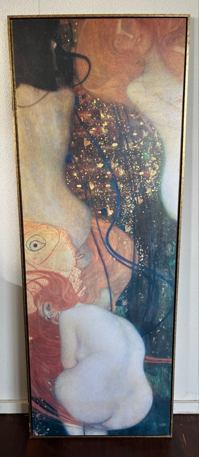 Gustav Klimt groot schilderij op paneel, Paneel, Overige stijlen, Portret of Personen, Bijzondere lijst