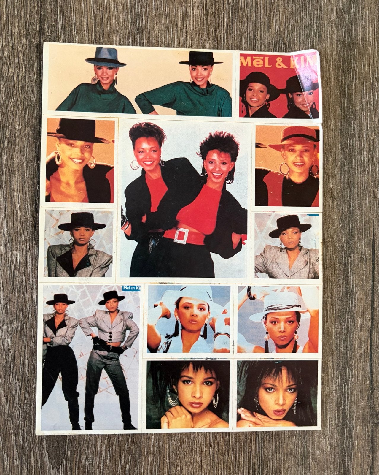 Vintage Mel & Kim Stickers - Jaren '80 Pop Duo, Hobby en Vrije tijd, Ophalen of Verzenden, Gebruikt, Meerdere stickers