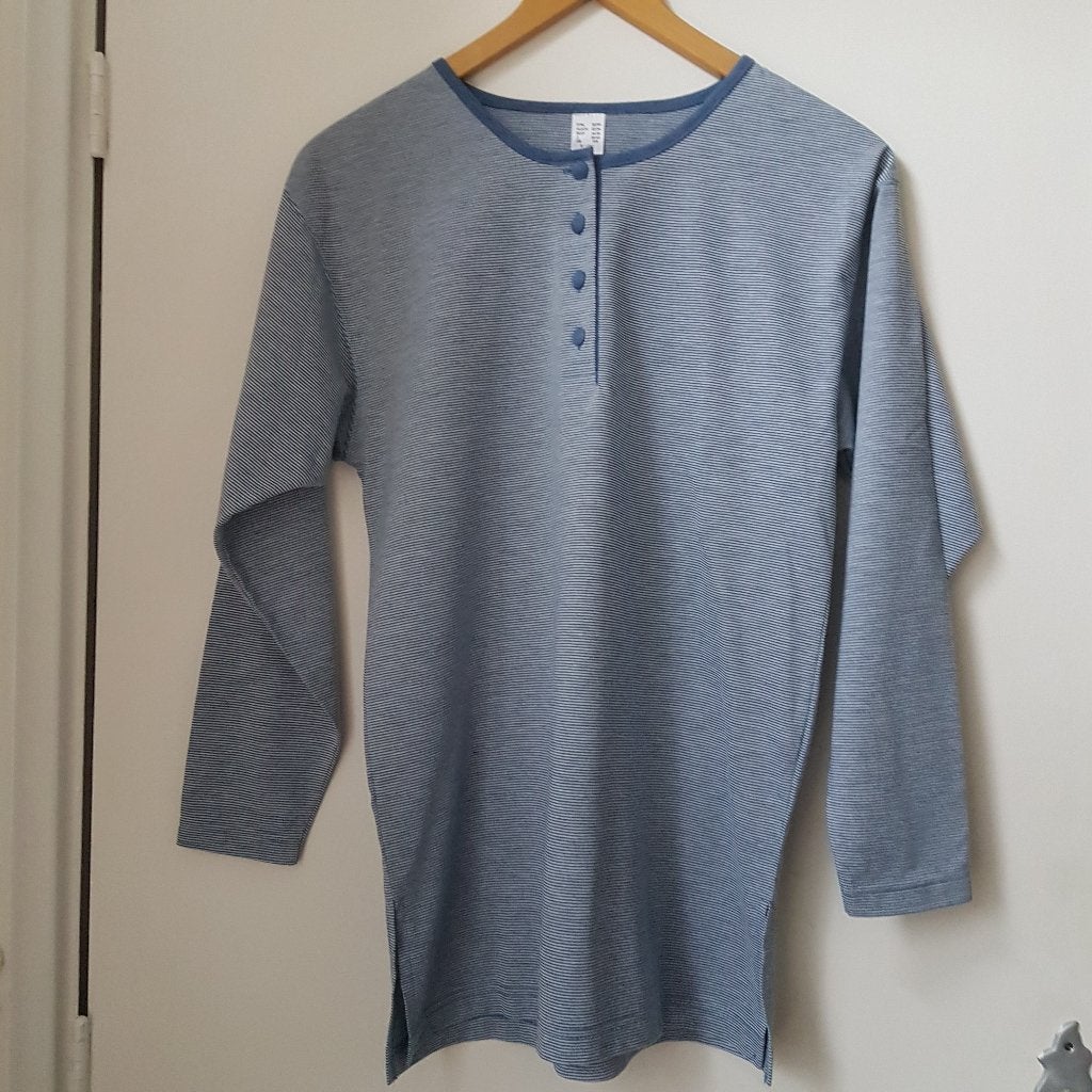 Lange mouw T shirt, maat 36 Blauw gestreept, Blauw, Nieuw, Ophalen of Verzenden, Lange mouw
