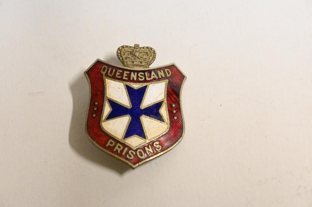 Queensland prisons emaille speld gevangenis australie, Verzamelen, Ophalen of Verzenden, Overige soorten, Overige gebieden, Embleem of Badge