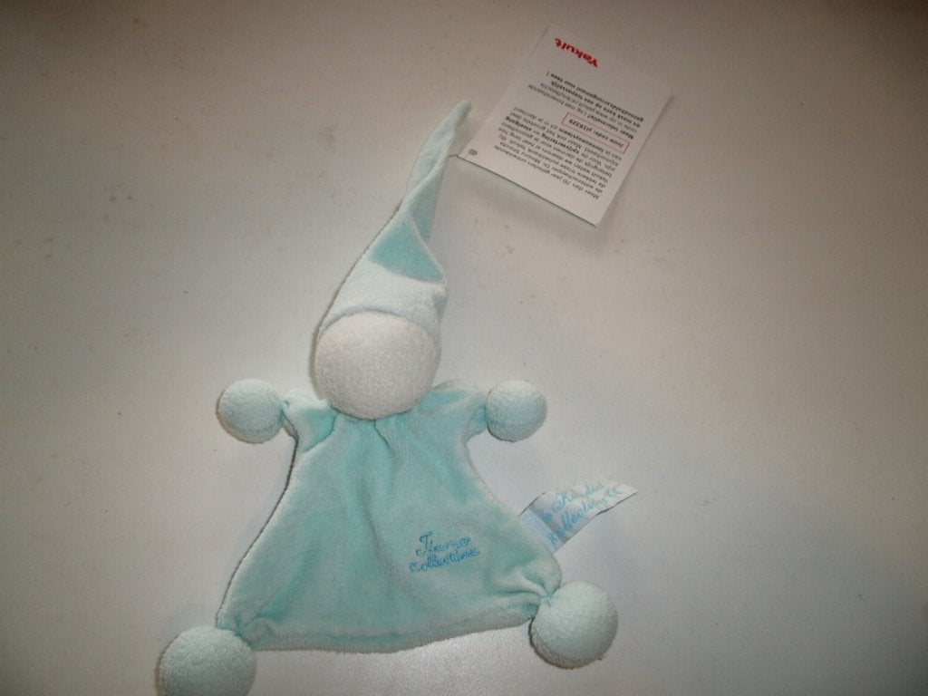 Tiamo popje/spookje blauw badstof wit hoofd nieuw, Kinderen en Baby's, Speelgoed | Knuffels en Pluche, Overige typen, Blauw, Nieuw