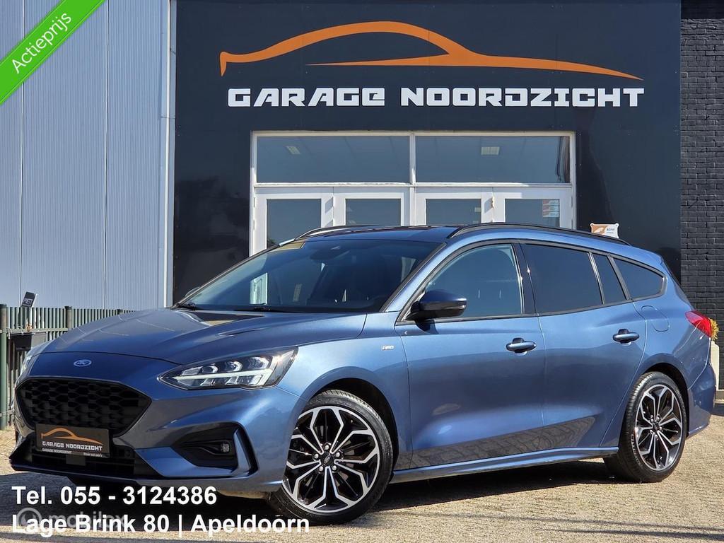 Ford Focus Wagon 1.5 EcoBoost ST Line Business Edition, Stof, 150 pk, Blauw, Handgeschakeld