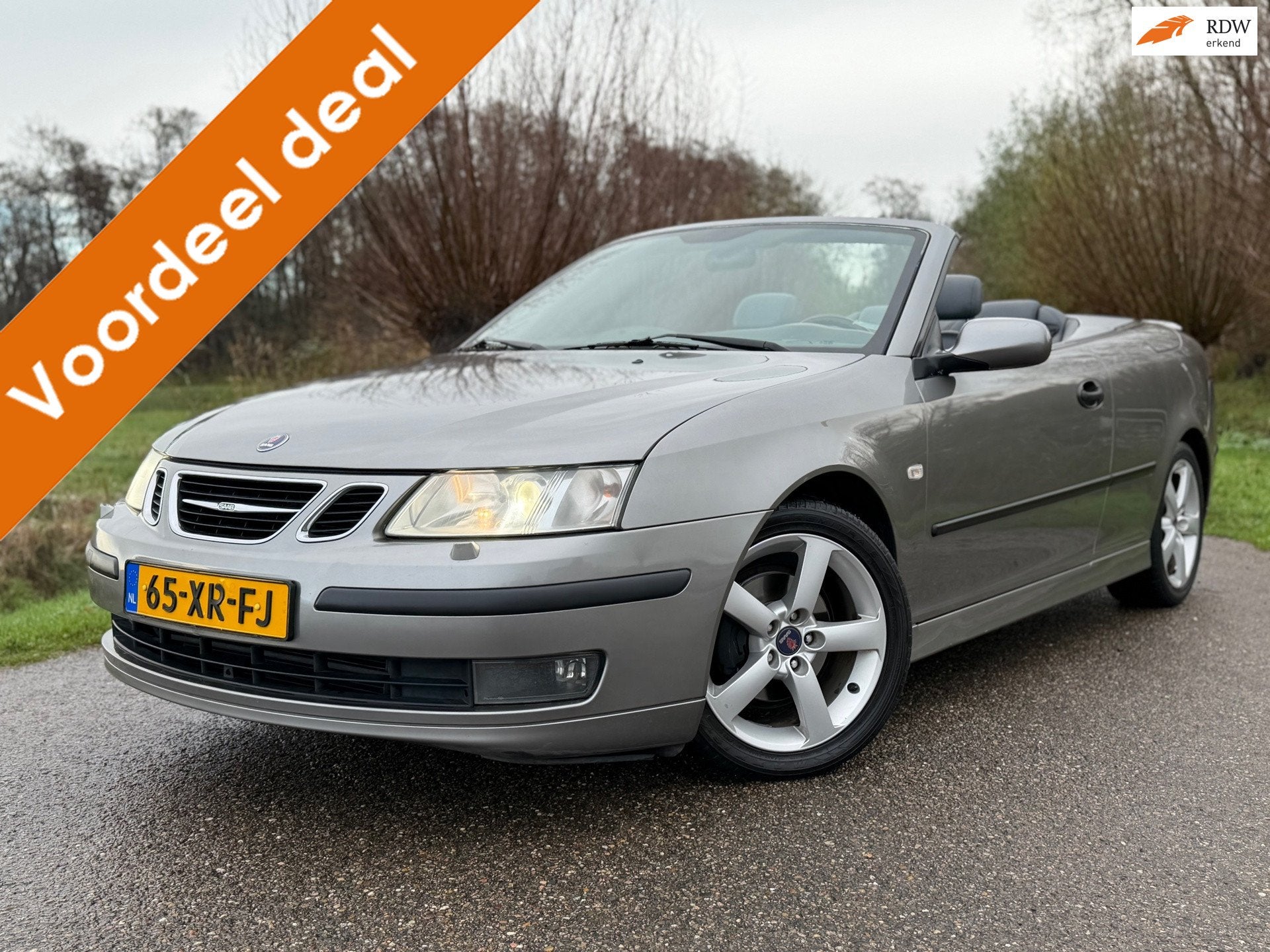 Saab 9-3 Cabrio 1.8t Vector Automaat / Leder / Clima / Stoel, 1998 cc, Gebruikt, 4 cilinders, 4 stoelen