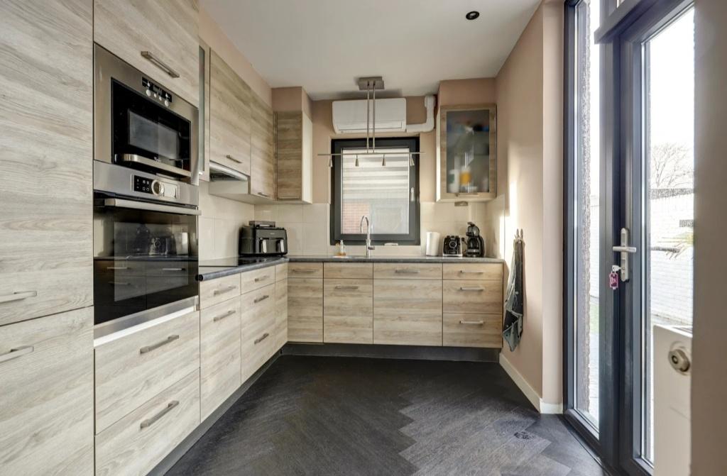 Te koop - Complete keuken, Huis en Inrichting, Keuken | Complete keukens, Ophalen, Gebruikt, Overige kleuren, Hoekkeuken