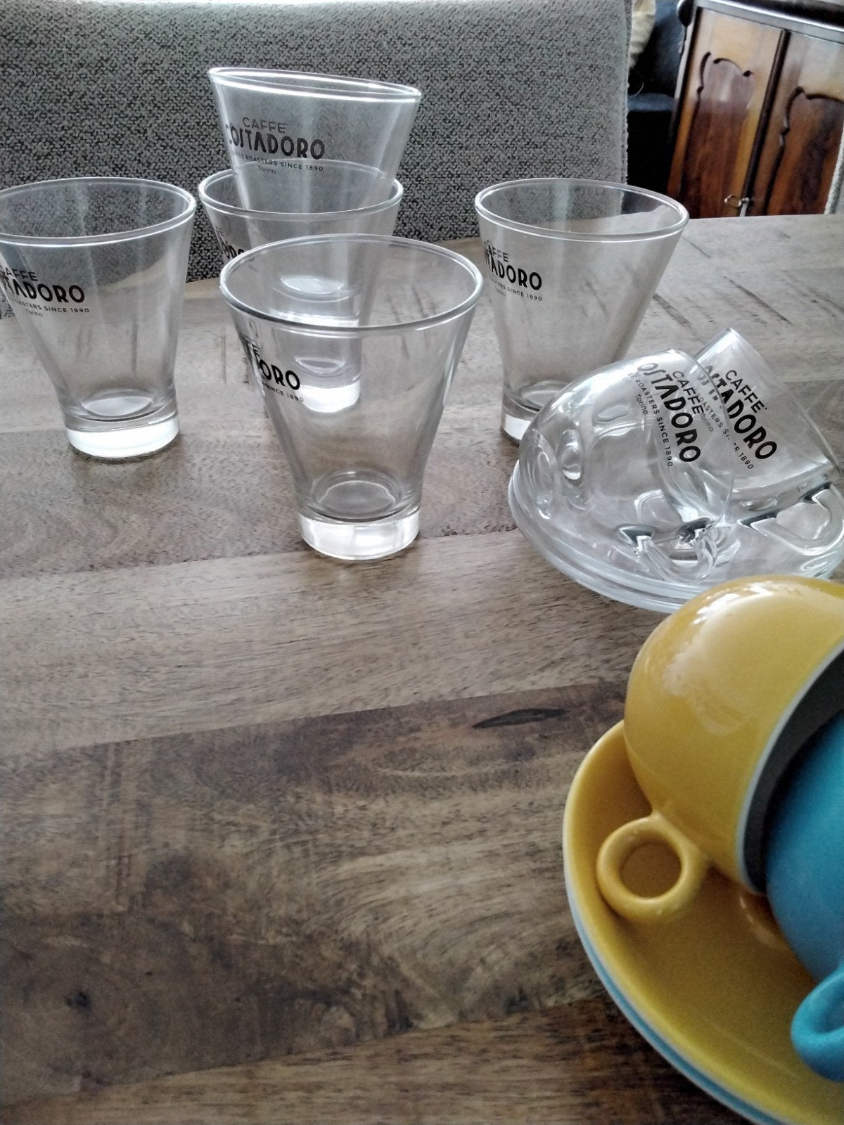 Diverse espressokopjes en glaasjes, Gebruikt, Overige merken, Ophalen of Verzenden, Glas