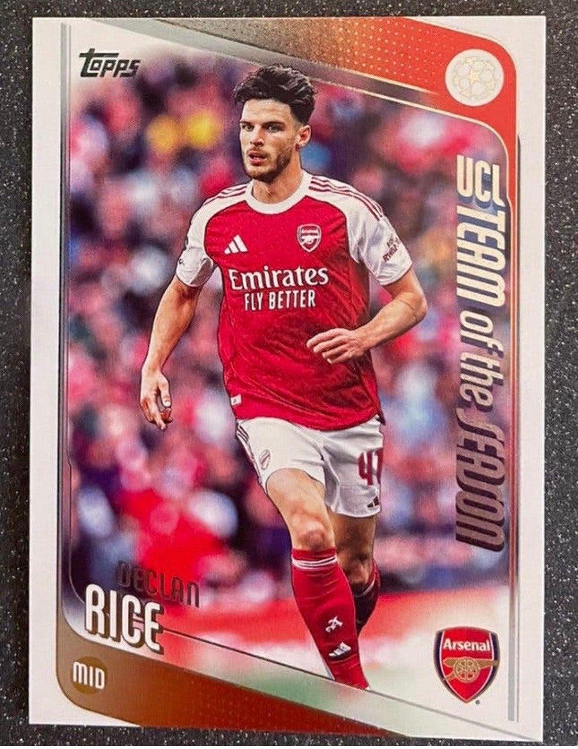 Topps UCC Flagship ‘26  UCL TEAM ot SEASON  RICE  ARSENAL FC, Verzenden, Zo goed als nieuw, Plaatje