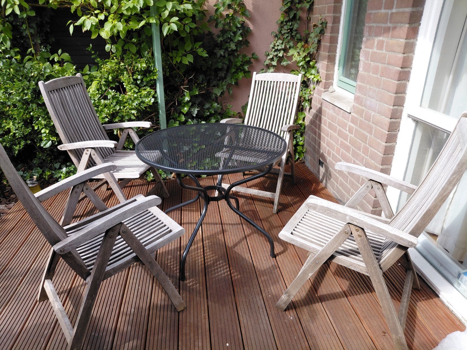 4 Ascot tuinstoelen - in goede staat - verstelbaar, Ophalen, Kunststof, Verstelbaar