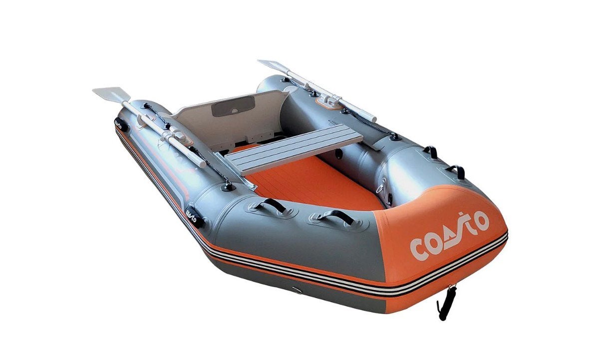 Soort zodiac Boot 240 coasto met peddels, pomp  en bankje, Ophalen, Gebruikt