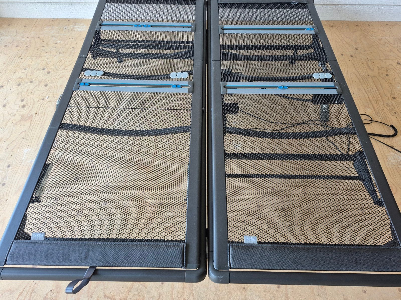 auping,80x200 cm,spiraalbodem,elektrisch/ handverstelbaar, Ophalen, Tweepersoons, Zo goed als nieuw, 80 cm