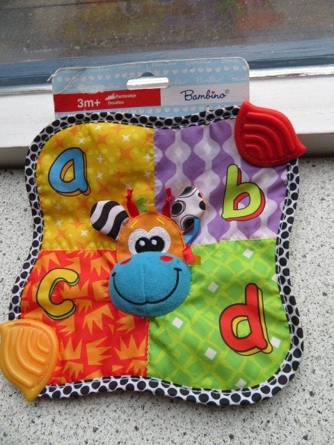 Knuffeldoek koe giraf giraffe merk Bambino van Kruidvat, Overige typen, Nieuw, Ophalen of Verzenden, Wasbaar