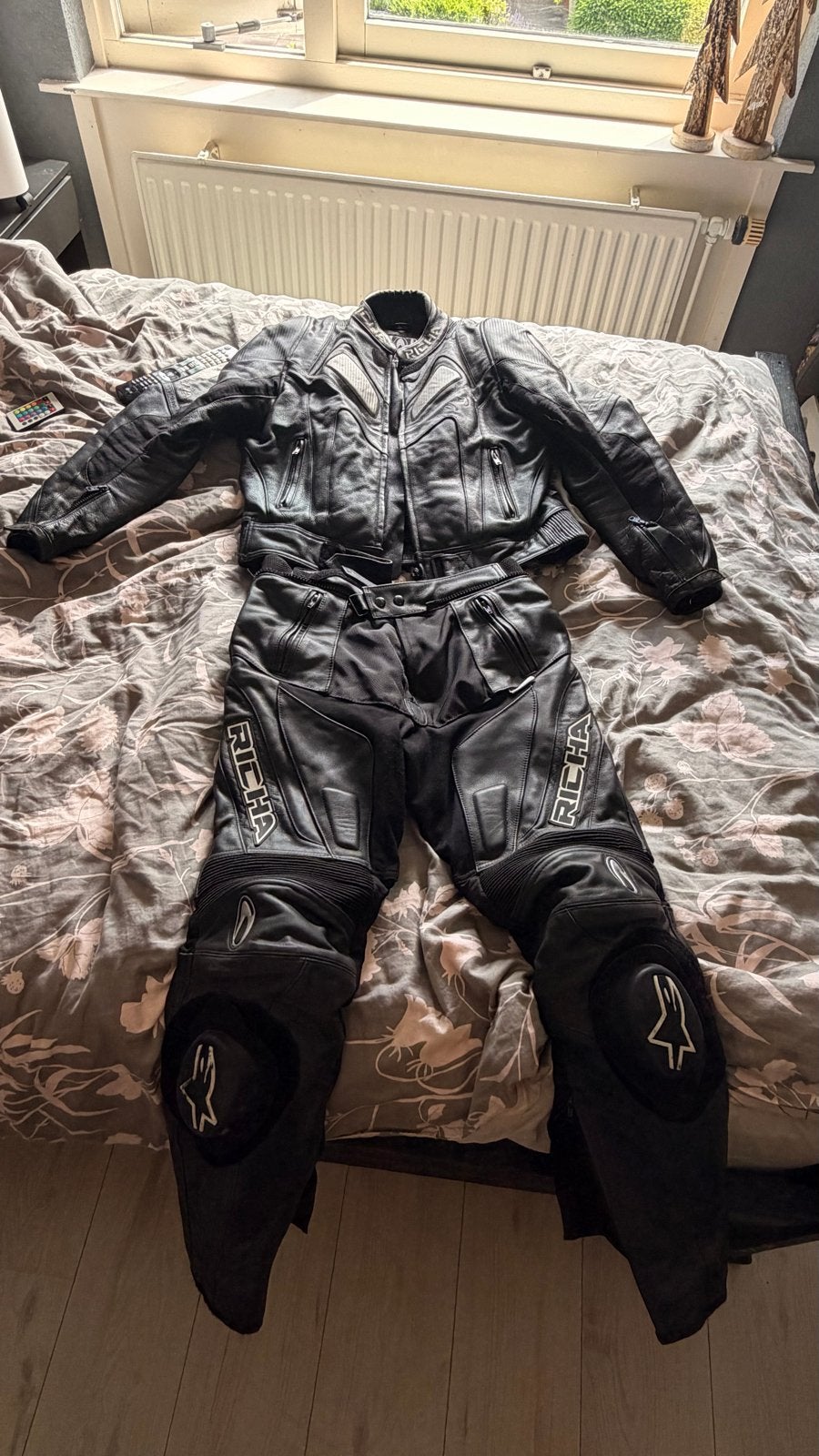 Richa leren combipak (jas en broek), Ophalen, Tweedehands, Heren, Combipak