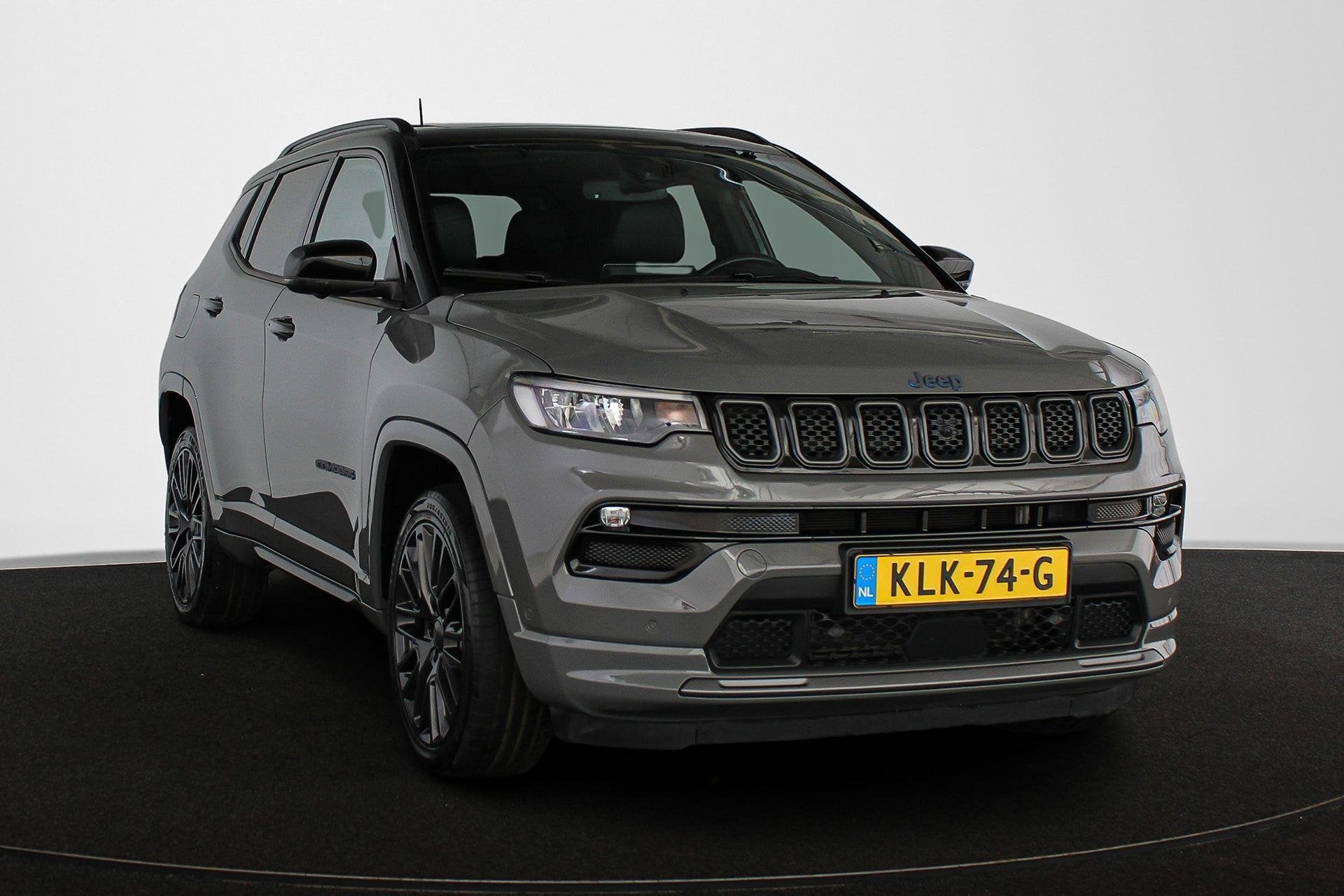 Jeep Compass 4xe 240 Plug-in Hybrid Electric S Panoramadak S, Auto's, Automaat, 4 cilinders, Automatische klimaatregeling, Bedrijf