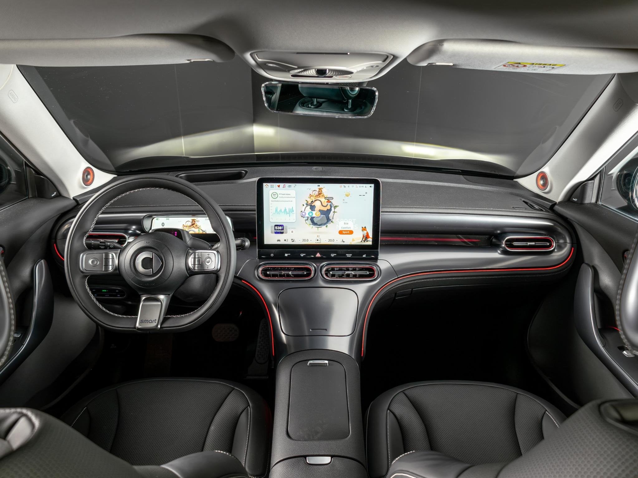 smart #1 Premium 66 kWh, Automaat, Achterwielaandrijving, Zwart, Automatische klimaatregeling