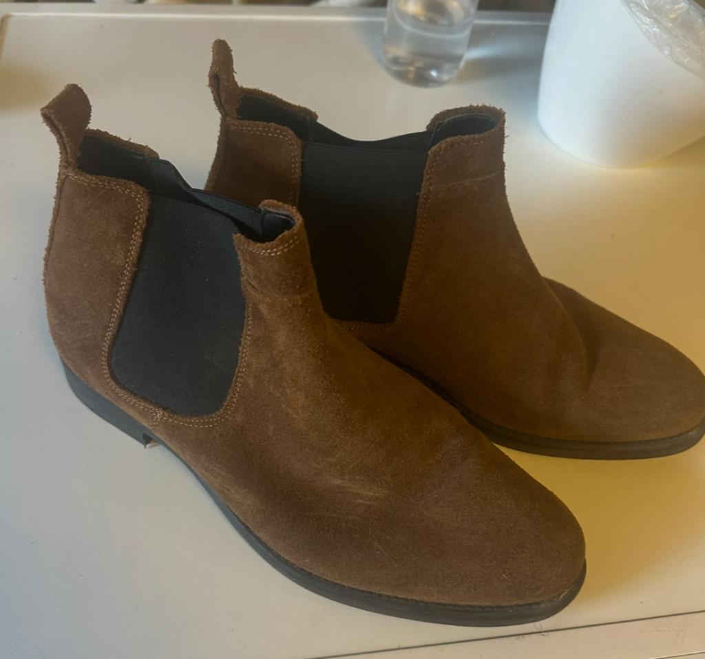Suède heren schoenen, Ophalen, Overige typen, Zo goed als nieuw, Bruin