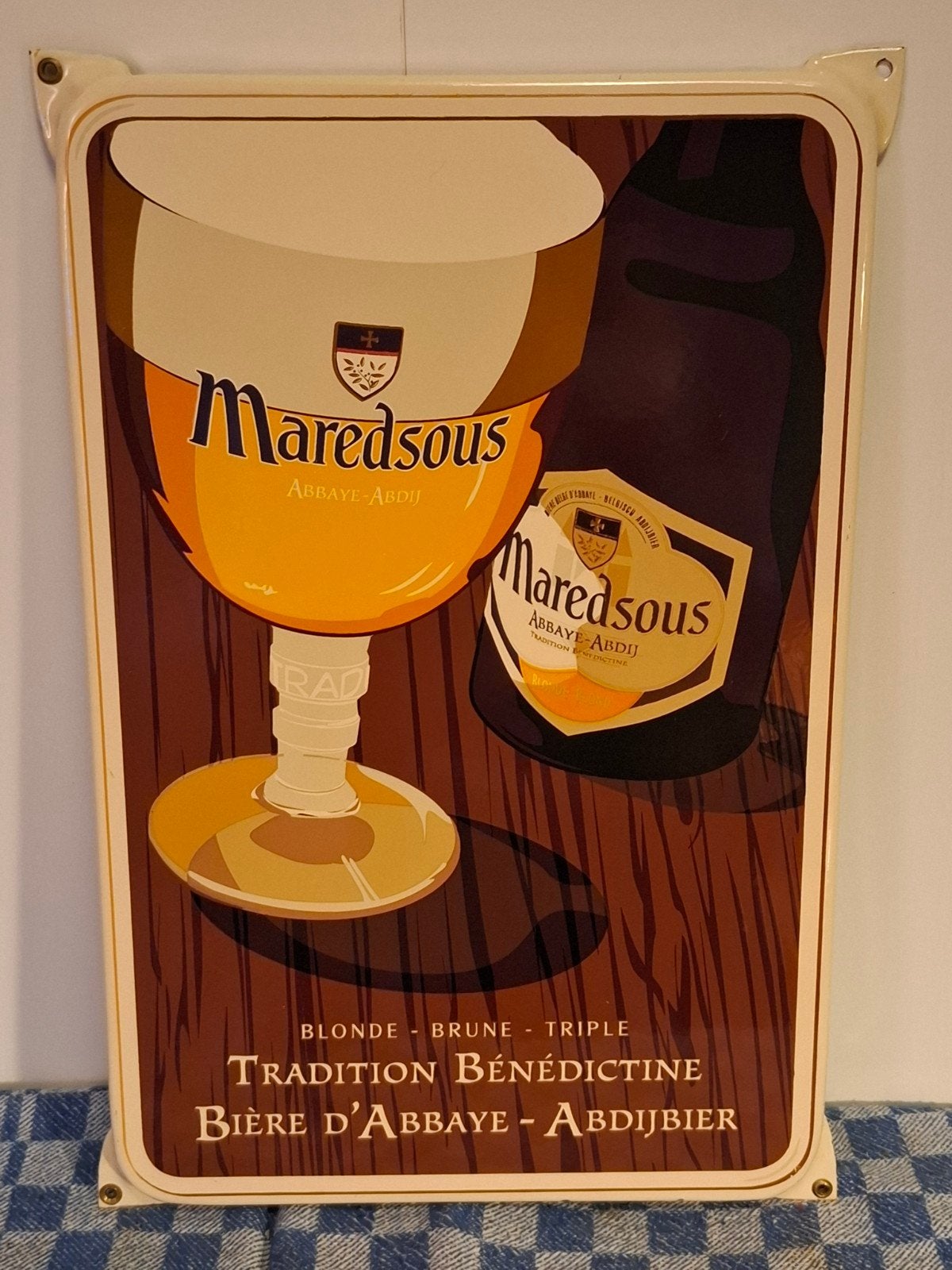 emaille bord, Ophalen of Verzenden, Reclamebord, Plaat of Schild, Overige merken