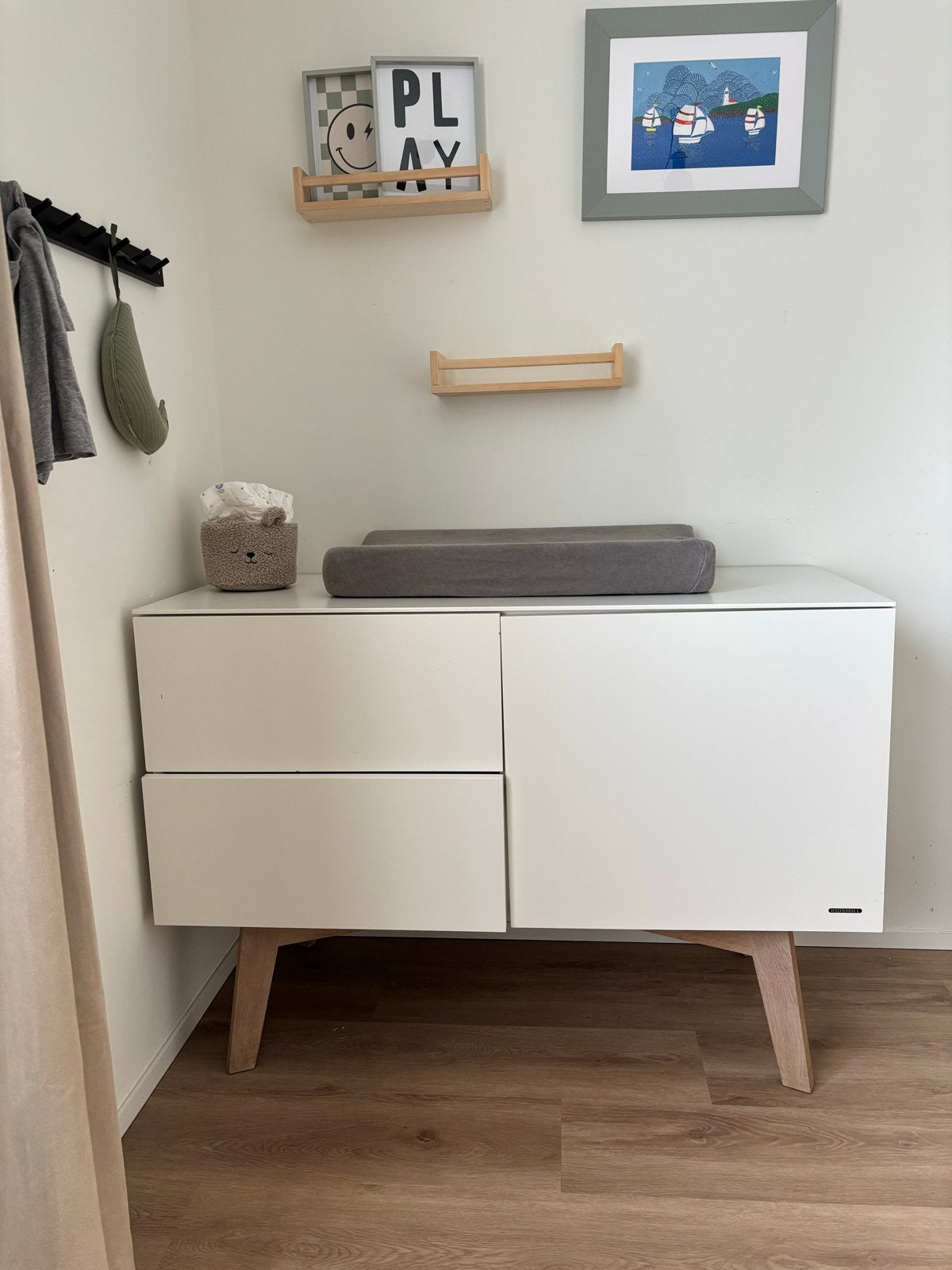 Witte Commode kidsmill met Lades en Kastruimte, Ophalen, Gebruikt, 70 cm of meer, 100 cm of meer