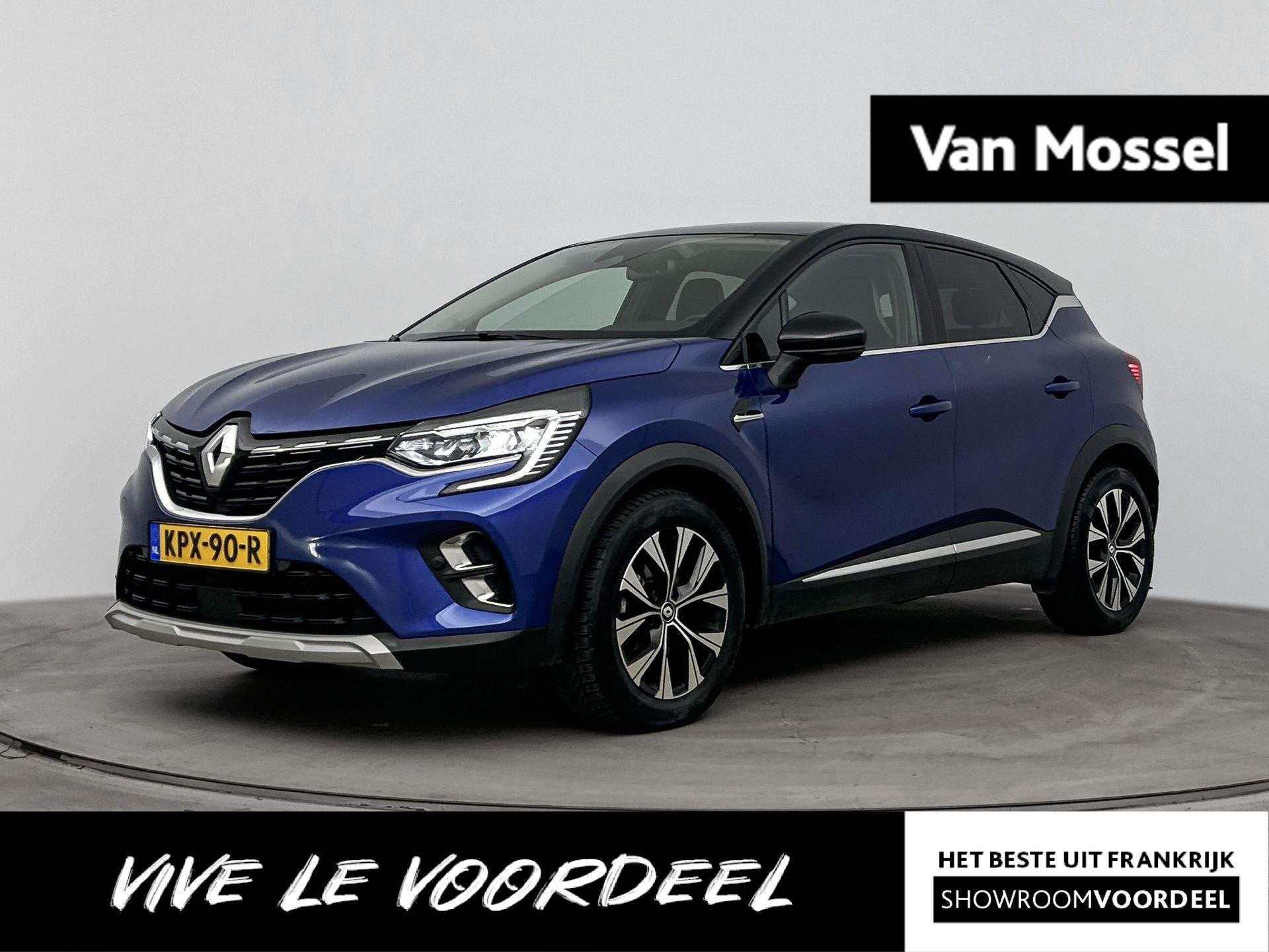Renault Captur 1.6 E-Tech full hybrid 145 techno | Achteruit, Auto's, Dealer onderhouden, Gebruikt, 4 cilinders, 715 kg
