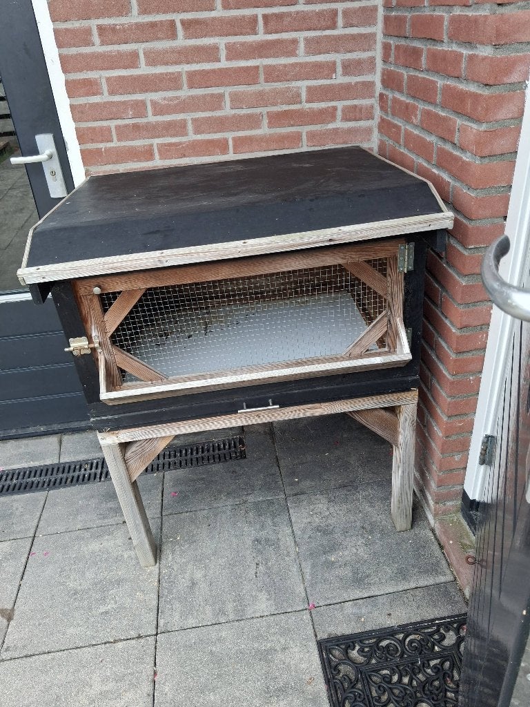 Houten konijnenhok, Ophalen, Gebruikt, 90 cm of meer, Konijn